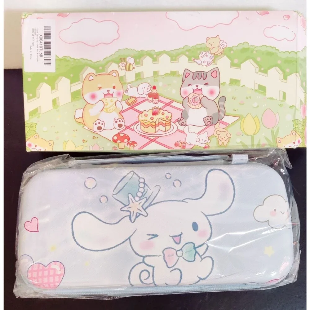 Sanrio Cinnamoroll Sky Blue Nintendo Switch 2 Case, Game Slots, Handle NEW